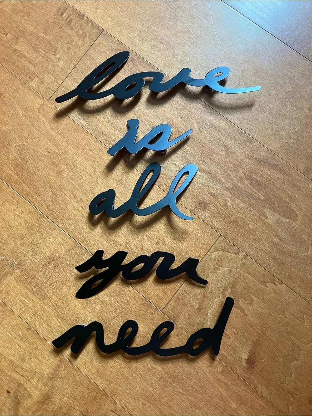 Wall Art: All You Need Is Love Wall Decor Beatles Lyrics